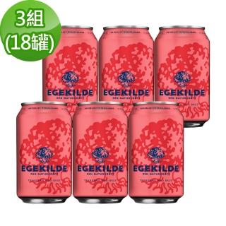 【Egekilde 伊克萊】蔓越莓香氛氣泡礦泉水330mlx6入X3組(共18入)