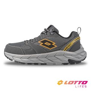 【LOTTO】男 寬楦 CT 700 防潑水越野跑鞋(巖灰/橘-LT4AMR5748)