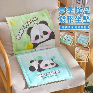 【YUNMI】卡通雙面凝膠冰墊 降溫辦公椅墊 寵物涼席 寵物涼墊 筆電散熱墊 35*35CM(汽車/沙發/辦公/午休)