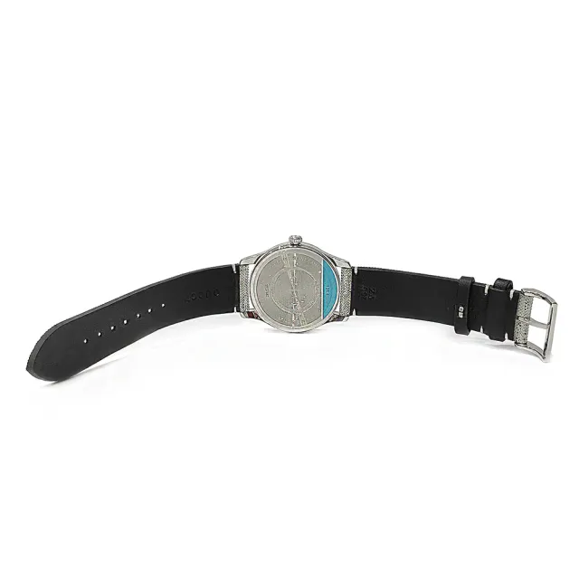 【GUCCI 古馳】508788 經典G-Timeless系列限量3D立體設計石英手錶(銀色-38mm)