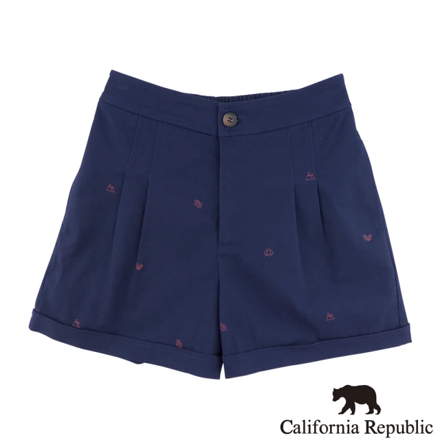 California RepublicCalifornia Republic CR滿版森林風ICON雙摺休閒短褲(女版)