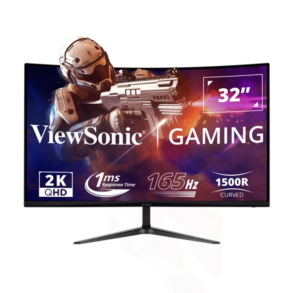 【ViewSonic 優派】VX3218C-2K 32型 VA 2K  165Hz 曲面電競螢幕(1500R/內建喇叭/FreeSync)