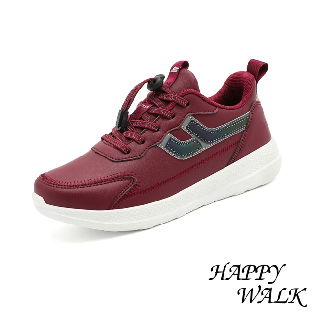 HAPPY WALK 輕量健步鞋/輕量緩震便利束帶舒適休閒健
