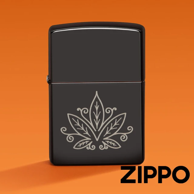 ZippoZippo 大麻葉-禪繞藝術設計防風打火機(美國防風打火機)