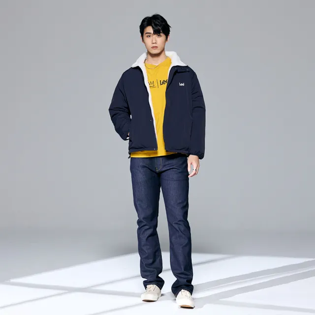 【Lee】出清品-男裝 休閒外套 雙面穿 Sherpa立領外套 共2色 季節性版型(LB313007730 / LB313007742)