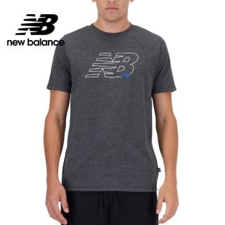【NEW BALANCE】NB 吸濕排汗短袖上衣 MT41071HC 男性 深灰色(美版 版型偏大)