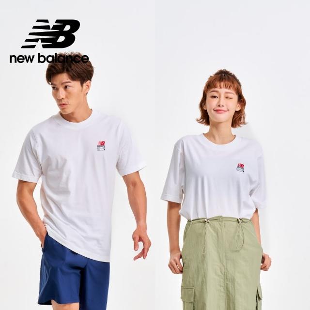 【NEW BALANCE】NB 書櫃插畫短袖上衣_MT41586WT_男性_白色(美版 版型偏大)