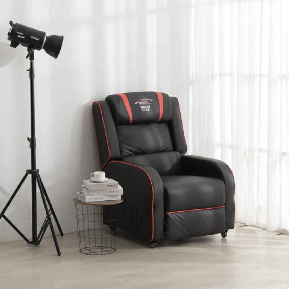 【IDEA】電競科技風單人滾輪沙發/沙發躺椅(皮沙發/休閒躺椅)