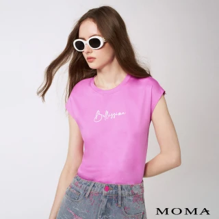 【MOMA】SGS認證｜草寫字母涼感T恤(四色)