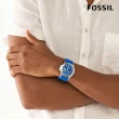 【FOSSIL 官方旗艦館】Fossil Blue系列 潮流魅力日曆指針手錶 矽膠錶帶 42MM(2色可選)