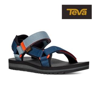 【TEVA】男涼鞋 多功能經典運動涼鞋/雨鞋/水鞋 Universal Trail 原廠(多彩蛋石藍-TV1106786BLPLM)