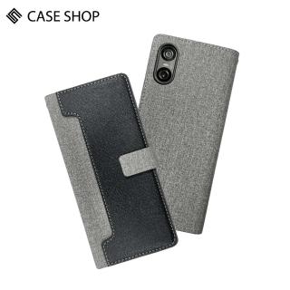 【CASE SHOP】SONY Xperia 10 VI 前收納側掀皮套-黑(內襯卡片夾層 翻蓋站立)