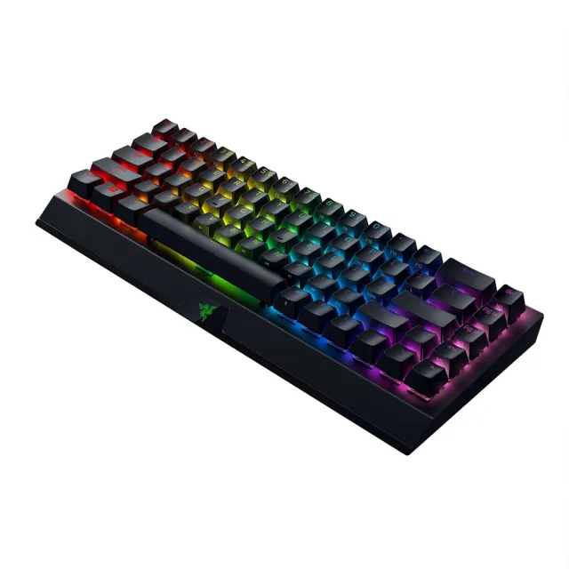 【Razer 雷蛇】BlackWidow V3 Mini 黑寡婦蜘幻彩版鍵盤 V3 Mini 無線-黃軸(英文)