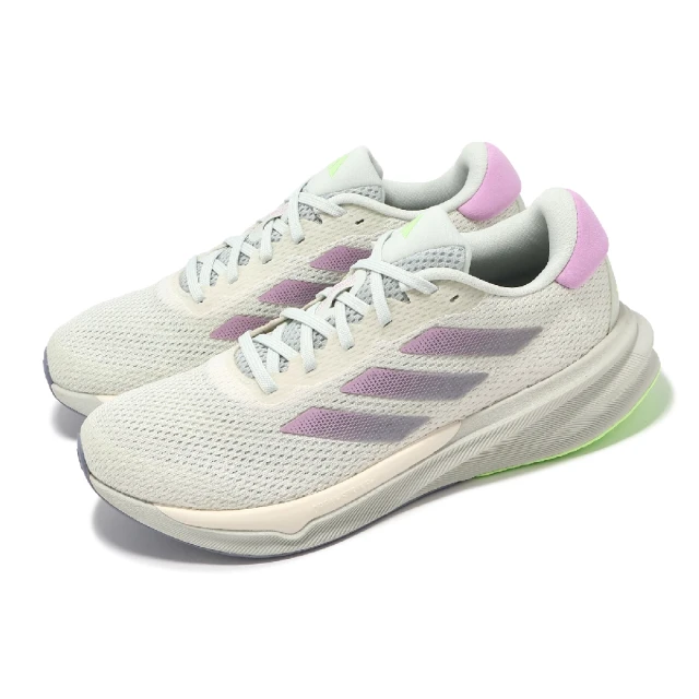 【adidas 愛迪達】慢跑鞋 Supernova Stride W 女鞋 綠 紫 輕量 緩衝 回彈 運動鞋 愛迪達(IG8283)