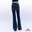 【BRAPPERS】女款 美腳ROYAL系列-中腰彈性喇叭褲(深藍)