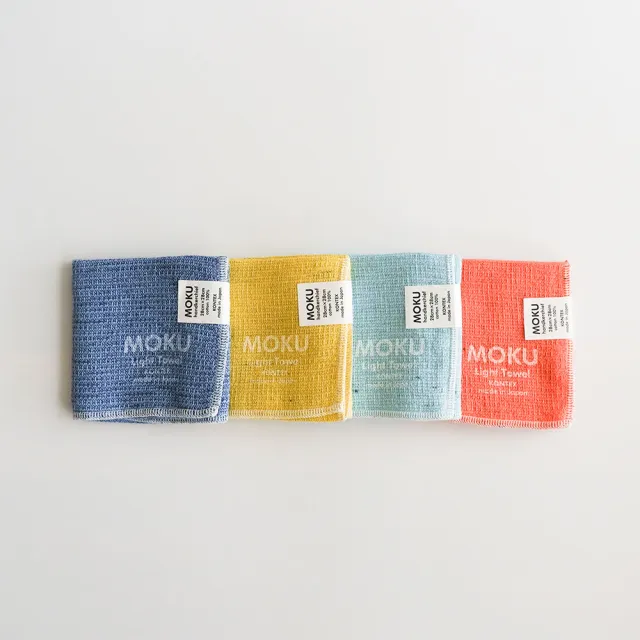 【KONTEX】原廠正貨 100%日本製 MOKU 系列輕薄速乾吸水小手帕(出門必備、輕薄透氣速乾) 28x28cm