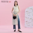【Jessica Red】設計感疊穿鏤空針織背心長裙R43503（白）