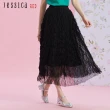 【Jessica Red】甜美百搭鬆緊腰泡泡紗長裙R43102（黑）