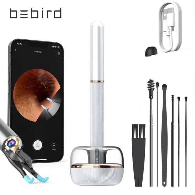 【Bebird 蜂鳥】智能可視挖耳棒 Note3 Pro Ultra(掏耳棒 鑷子夾 金屬挖耳組 自動機械手臂 小米有品)