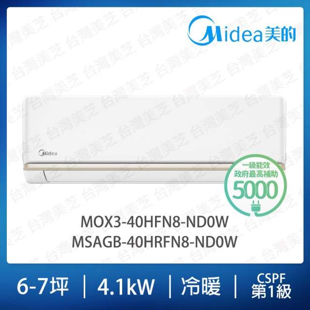 MIDEA 美的 AG系列5-6坪冷暖變頻分離式冷氣(MOX