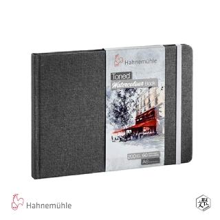 【HAHNEMUHLE】TONED WATERCOLOUR BOOK有色水彩本 A6/30張/橫式-灰色(原廠正貨)