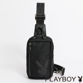 【PLAYBOY】小單肩揹包 Explore系列(黑色)