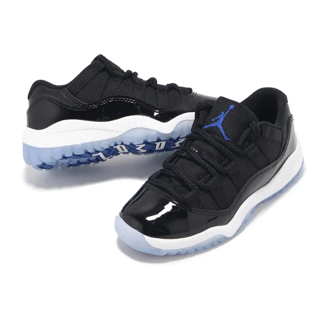 【NIKE 耐吉】童鞋 Jordan 11 Retro Low PS 中童 漆皮 親子鞋 11代 Space Jam(FV5116-004)