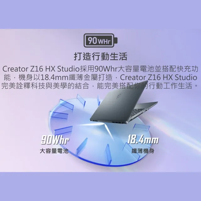 外接螢幕組★【MSI 微星】16吋i9 RTX4060-8G 創作者筆電(Creator Z16/i9-13950HX/32G/1TB SSD/W11P/015TW)