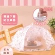 日本NEEDS LABO 六角形折疊食物罩 餐桌罩 菜罩63cm(菜罩  折疊式桌罩)