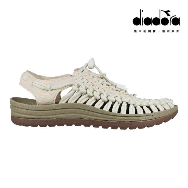 【DIADORA】女鞋 女段編織涼鞋 奶油白 Alligator(DA31775)
