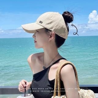 【Amirr 艾米爾】★防曬折疊夏季可紮丸子鴨舌帽(休閒/舒適/遮陽/帽子)