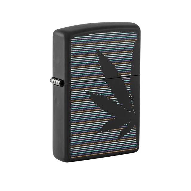 【Zippo】黑色大麻設計防風打火機(美國防風打火機)