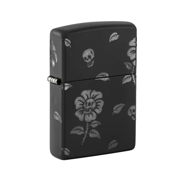 【Zippo】骷髏花防風打火機(美國防風打火機)