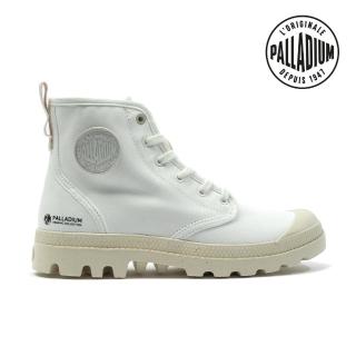 【Palladium】PAMPA HI ZIP ORGANIC拉鍊有機棉靴/休閒鞋-男鞋/女鞋-白(79101-116)