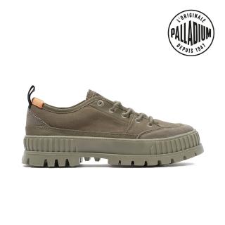 【Palladium】SHOCK RE GENERATE有機棉巧克力厚底鞋/休閒鞋-男鞋/女鞋-墨綠(79127-308)