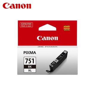 【Canon】CLI-751XL BK 原廠相片黑高容量墨水匣 適用 IP7270 IX6770 IP8770 MG5670 MG7570 MX727 MX927