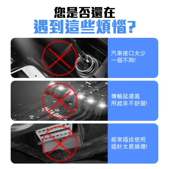 【kurumapop】汽車一分二連接器(OBD擴展器/16Pin插頭/16針16芯轉換頭)