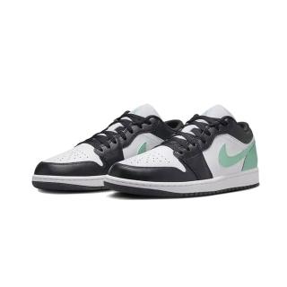 【NIKE 耐吉】Air Jordan 1 Low Green Glow 薄荷綠 553558-131(AJ1 男鞋 休閒鞋)