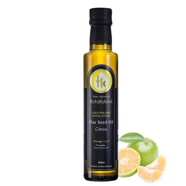 【Totally kiwi】紐西蘭100%冷壓初榨亞麻仁油250ml 風味油(omega-3)