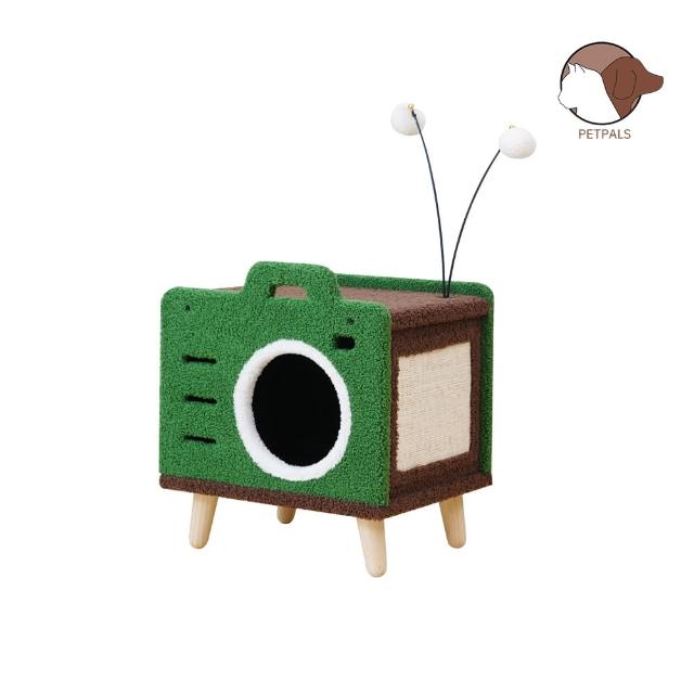 【Petpals】墨綠復古相機貓窩(貓跳台/貓窩/貓爬架/貓樹/貓咪跳台/貓抓柱)
