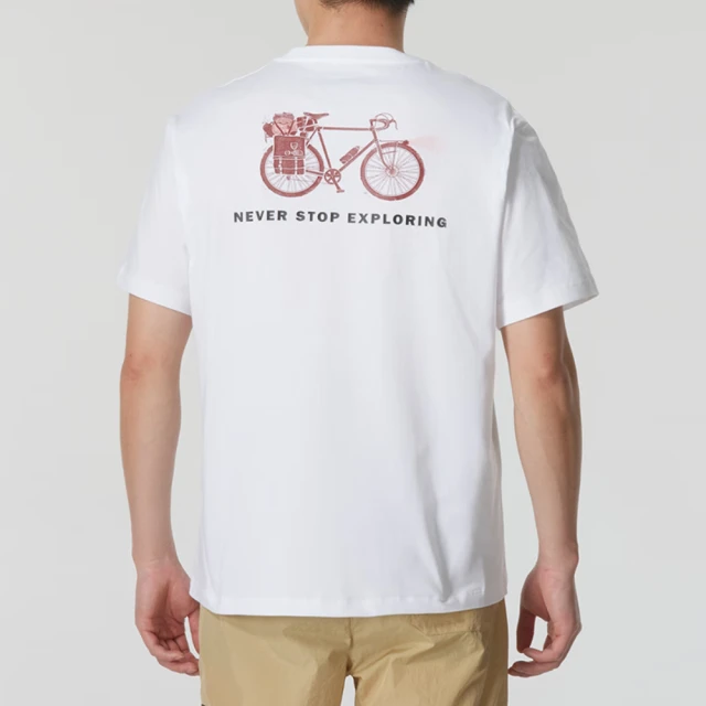 The North Face TNF 北臉 短袖上衣 休閒 U CAMP BIKE SS TEE - AP 男 女 白色(NF0A89U8FN4)