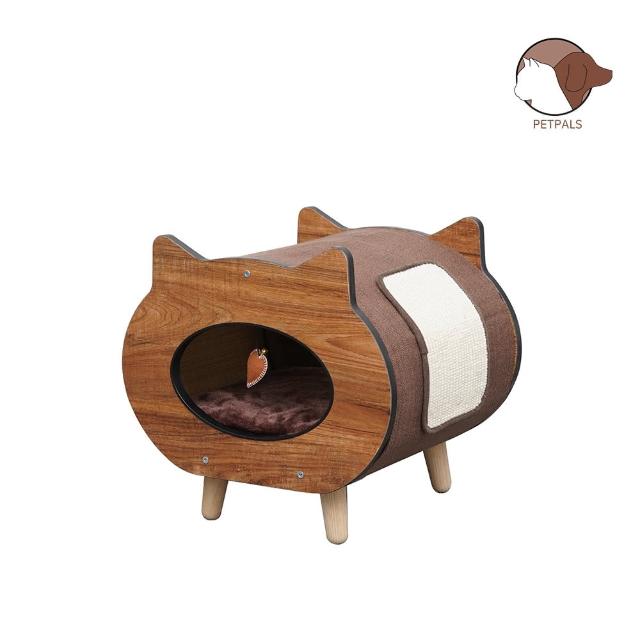 【Petpals】雙洞喵頭窩(貓跳台/貓窩/貓爬架)
