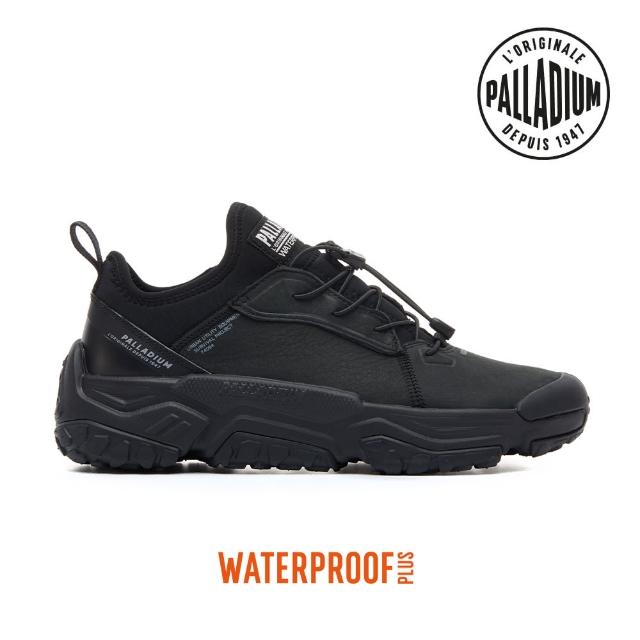Palladium OFF-GRID LTH WP+快穿皮革輪胎橘標低筒防水靴-中性-黑 74064-008
