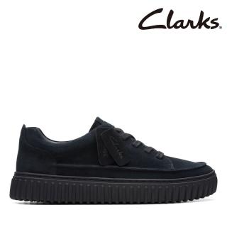 【Clarks】男鞋Torhill Tie後提帶設計潮流厚底餅乾鞋 厚底鞋(CLM73952C)