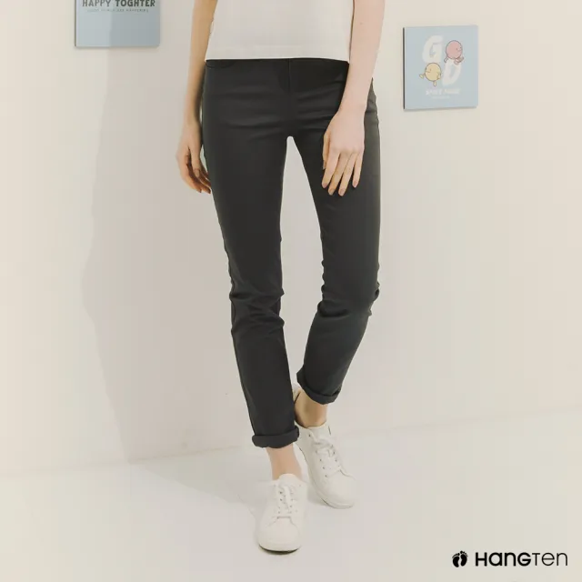 【Hang Ten】男女款-口袋工作褲五袋款修身長褲寬褲(多款選)