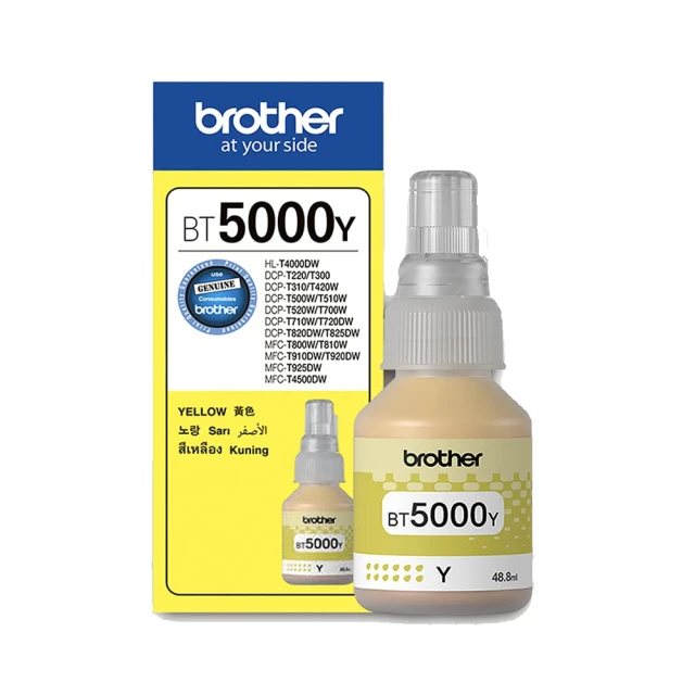 brotherBrother BT5000Y 原廠黃色墨水