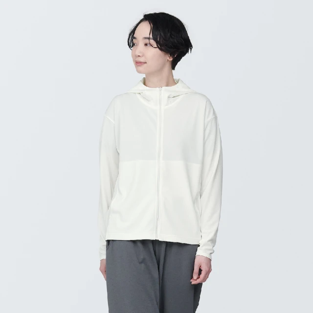 【MUJI 無印良品】女抗UV速乾聚酯纖維拉鍊外套(共5色)