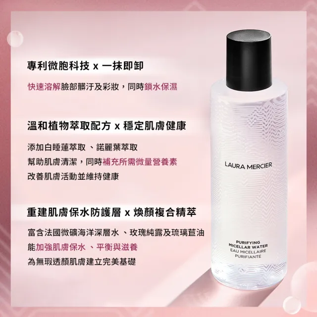 【LAURA MERCIER 蘿拉蜜思】煥顏高效潔膚水 200ml(卸妝水)