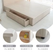 【藤原傢俬】白色戀人木芯板收納空間床組-單抽5尺雙人(置物空間床架/床底+床頭+單抽屜)