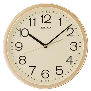 【SEIKO 精工】金色光感外框 時鐘 掛鐘SK048(QXA014A)